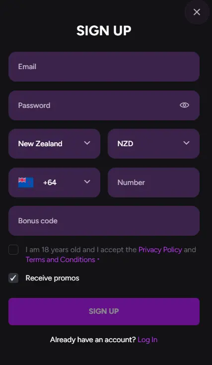 Sign Up Form